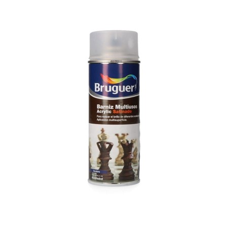 Barniz en Spray Bruguer 5198008 Acrílico Multiusos 400 ml Incoloro Satinado