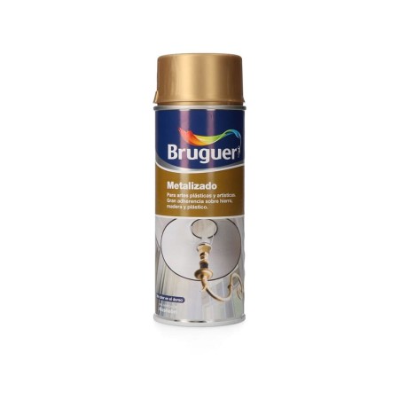 Pintura en spray Bruguer 5198001 Metalizado Dorado 400 ml