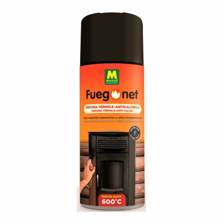 Peinture anti-chaleur Massó Fuegonet Spray Noir 400 ml