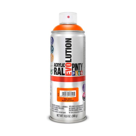 Peinture en spray Pintyplus Evolution RAL 2004 Pure Orange 300 ml