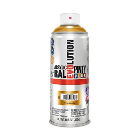 Peinture en spray Pintyplus Evolution P158 300 ml Laiton