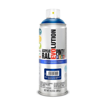 Pintura en spray Pintyplus Evolution RAL 5010 Base de agua Gentian Blue 300 ml