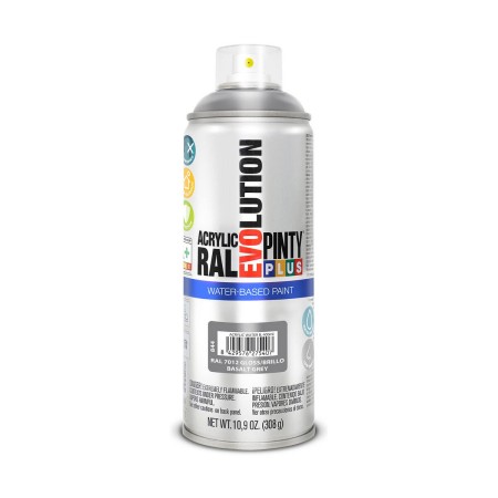 Pintura en spray Pintyplus Evolution RAL 7012 Base de agua Basalt Grey 300 ml