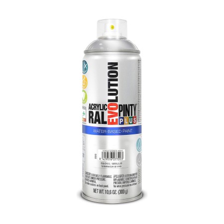 Barniz en Spray Pintyplus Evolution B199 Brillo Base de agua 300 ml Incoloro