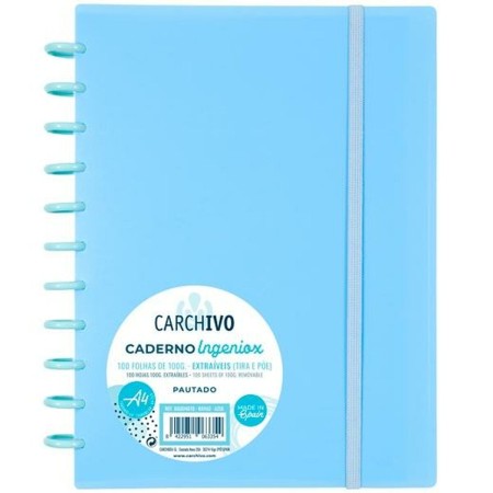 Cuaderno Carchivo Azul A4 100 Hojas
