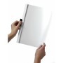 Carpeta Portafolios Durable Duraclip 30 Blanco Transparente A4 (25 Unidades)