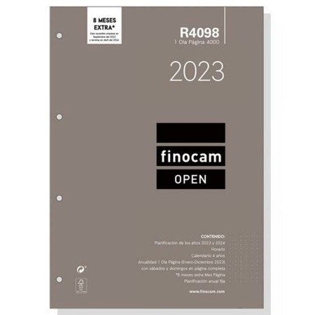 Agenda Finocam Rechange 2023 21 x 29,7 cm