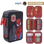 Trousse Scolaire avec Accessoires Spiderman 43 Pièces Noir (12,5 x 6,5 x 19,5 cm)