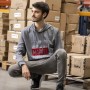 Sweat à capuche homme Marvel Gris