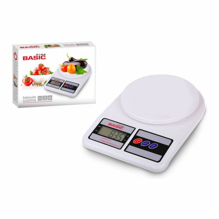 Báscula de Cocina Basic Home Digital Blanco 7 kg (Reacondicionado C)