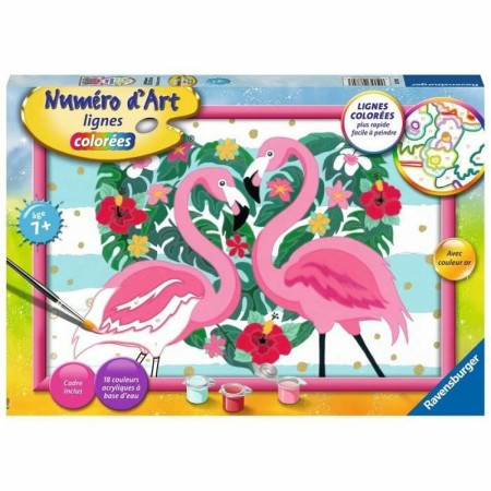 Dibujos para pintar Ravensburger Flamingos in Love