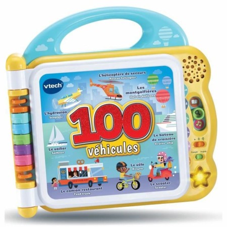 Libro interactivo infantil Vtech My Bilingual Picture Book - 100 Vehicles