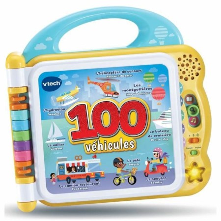 Livre interactif pour enfants Vtech My Bilingual Picture Book - 100 Vehicles