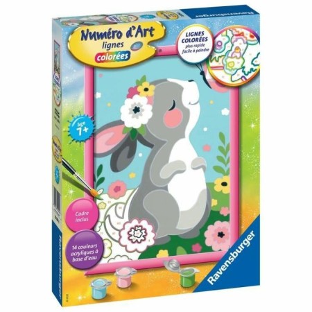 Dibujos para pintar Ravensburger Rabbit and Butterfly