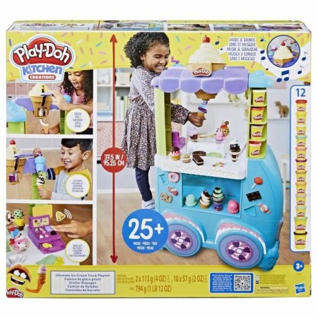 Juego de Plastilina Play-Doh Giant Ice Cream Truck 25 Piezas Helado