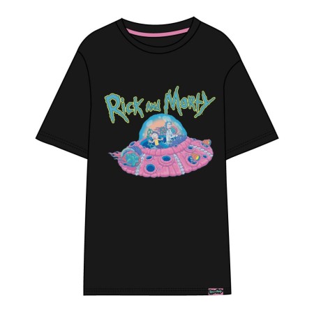 T-shirt à manches courtes femme Rick and Morty Noir