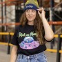 T-shirt à manches courtes femme Rick and Morty Noir