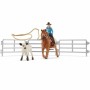 Muñeca Schleich Cowgirl Team Roping Fun