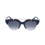 Gafas de Sol Mujer Saturnino META MARS DARK BLUE POLISHED SILVER BRIDGE