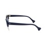 Gafas de Sol Mujer Saturnino META MARS DARK BLUE POLISHED SILVER BRIDGE