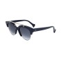 Gafas de Sol Mujer Saturnino META MARS DARK BLUE POLISHED SILVER BRIDGE