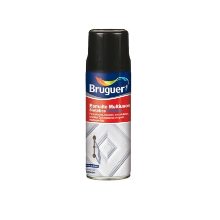 Émail synthétique Bruguer 5197993 Spray Polyvalents Noir 400 ml Mat