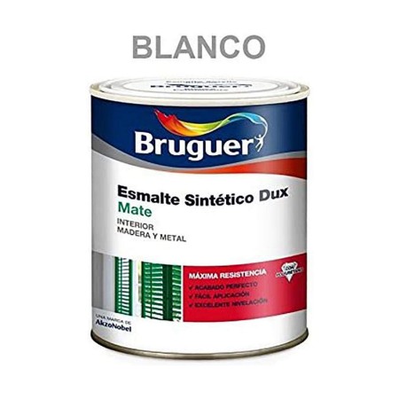 Émail synthétique Bruguer Dux 250 ml Blanc Mat