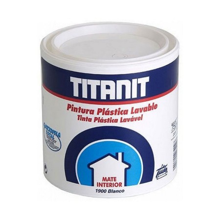 Pintura TITANLUX Titanit 029190034 Techo Pared Lavable Blanco 750 ml Mate