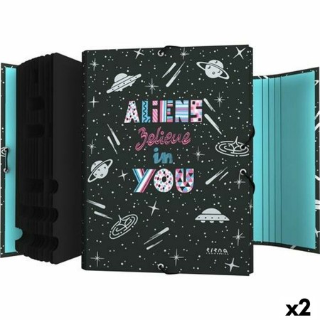 Carpeta Clasificadora Grafoplas Aliens Multicolor A4 (2 Unidades)