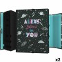 Carpeta Clasificadora Grafoplas Aliens Multicolor A4 (2 Unidades)