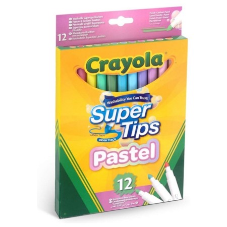 Set de Rotuladores Pastel Crayola Lavable (12 uds)