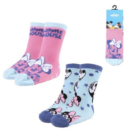 Chaussettes Antidérapantes Minnie Mouse 2 Unités Multicouleur