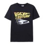 T-shirt à manches courtes homme Back to the Future Noir