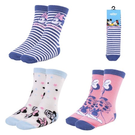 Chaussettes Minnie Mouse 3 paires Multicouleur