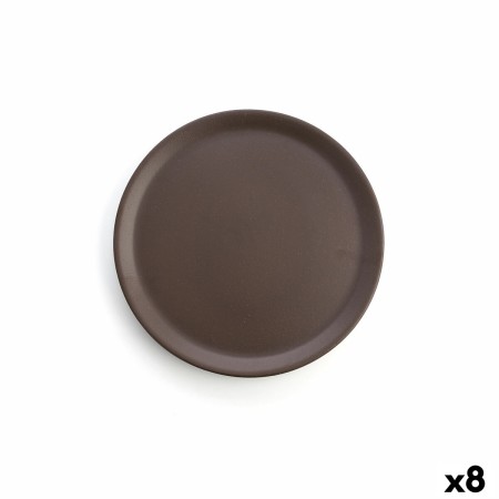 Assiette plate Anaflor Vulcano Viande Faïence Marron Ø 31 cm (8 Unités)