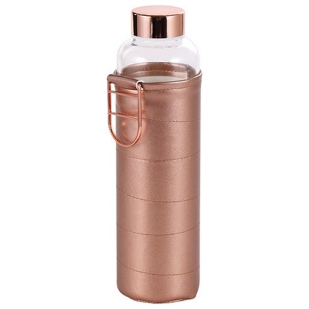 Botella de Agua Bergner COPPER BG Cobre 600 ml Vidrio de Borosilicato