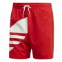 Bañador Hombre Adidas Big Trefoil Rojo