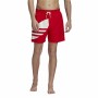 Maillot de bain homme Adidas Big Trefoil Rouge