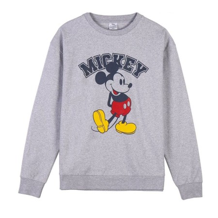 Sweat sans capuche unisex Mickey Mouse Gris