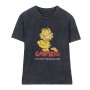 T-shirt à manches courtes femme Garfield Noir