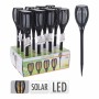 Torche de Jardin Progarden Solaire Effet de flamme Ø 10 x 58 cm Noir polypropylène