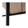 Fauteuil 74 x 67 x 87,5 cm Tissu Synthétique Métal Taupe
