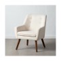 Fauteuil 67 x 67 x 81,5 cm Tissu Synthétique Bois Crème