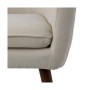 Fauteuil 67 x 67 x 81,5 cm Tissu Synthétique Bois Crème