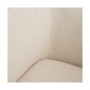 Fauteuil 81 x 73 x 70 cm Tissu Synthétique Bois Crème