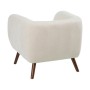 Sillón 81 x 73 x 70 cm Tejido Sintético Madera Crema