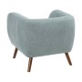 Sillón 81 x 73 x 70 cm Tejido Sintético Azul Madera