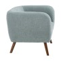 Sillón 81 x 73 x 70 cm Tejido Sintético Azul Madera