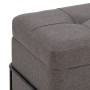 Coffre 82 x 42 x 44 cm Tissu Synthétique Métal