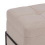 Coffre 82 x 42 x 44 cm Tissu Synthétique Métal